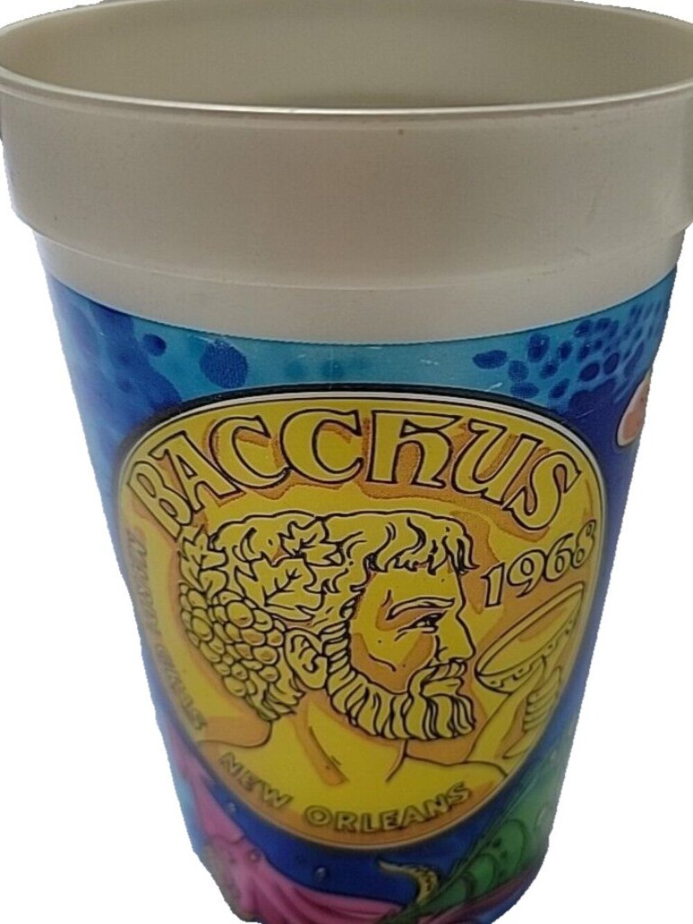 Vintage 1999 Bacchus New Orleans Mardi Gras Cup Tribute to Jules Verne Crewe